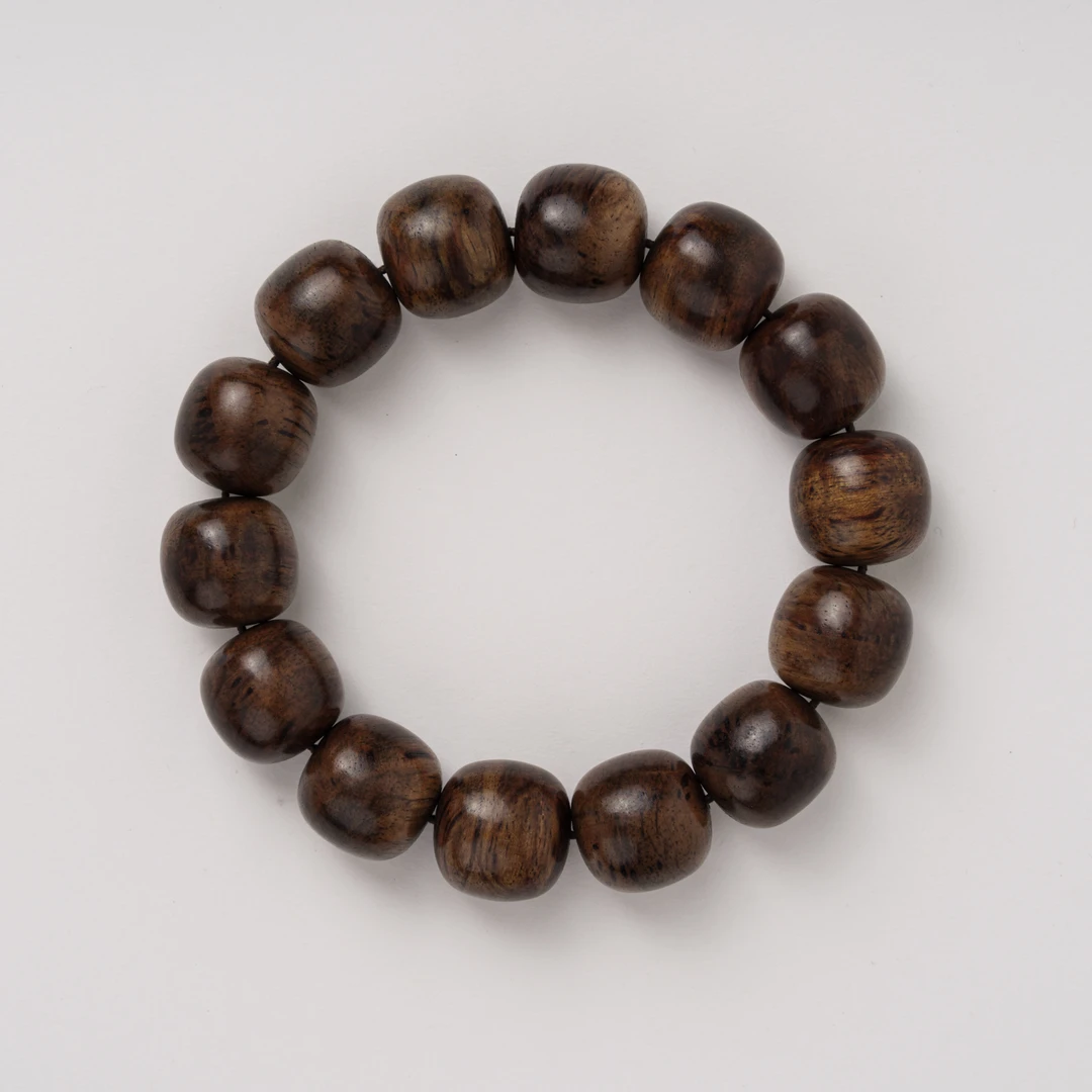 黄花梨手串1.5桶珠单串文玩好物012747