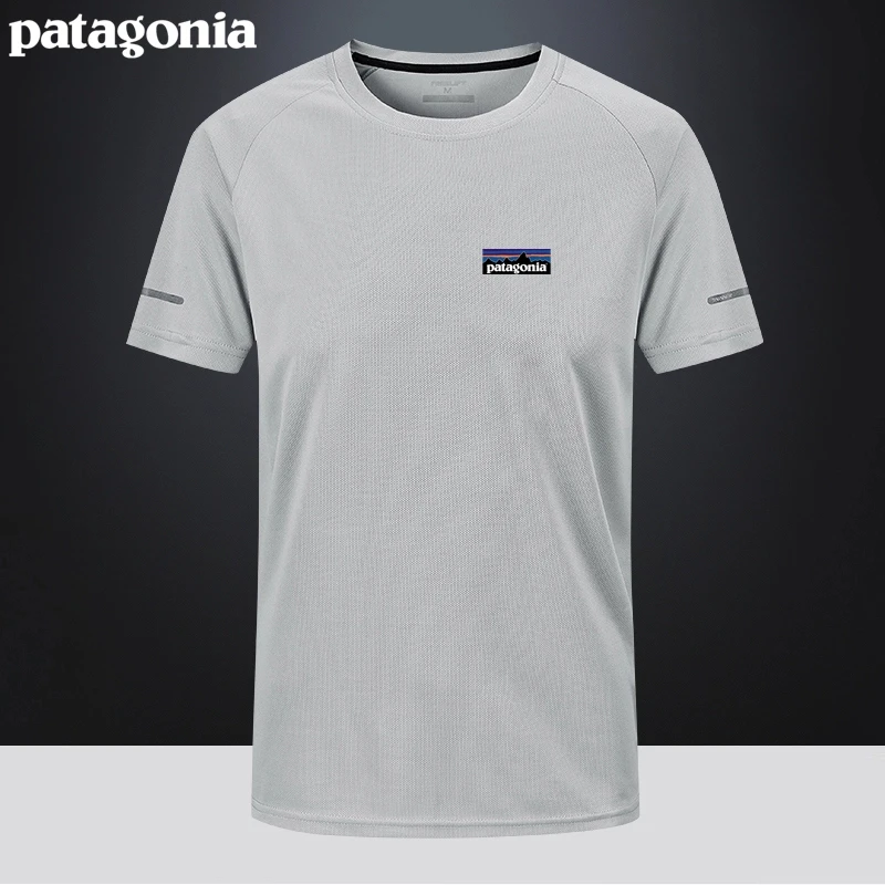 巴塔哥尼亚短袖T恤男士夏季吸汗透气圆领速干衣跑步健身运动上衣t