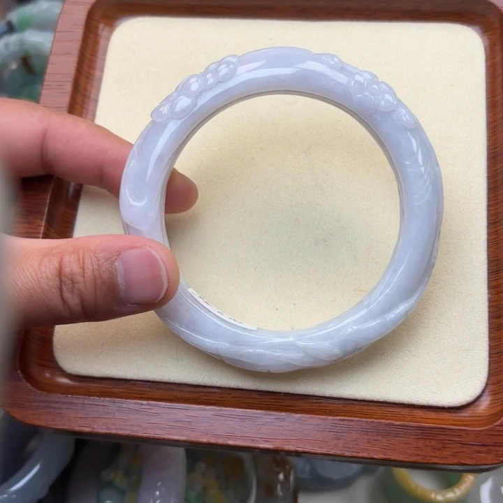 翡翠未镶嵌手镯59圈205