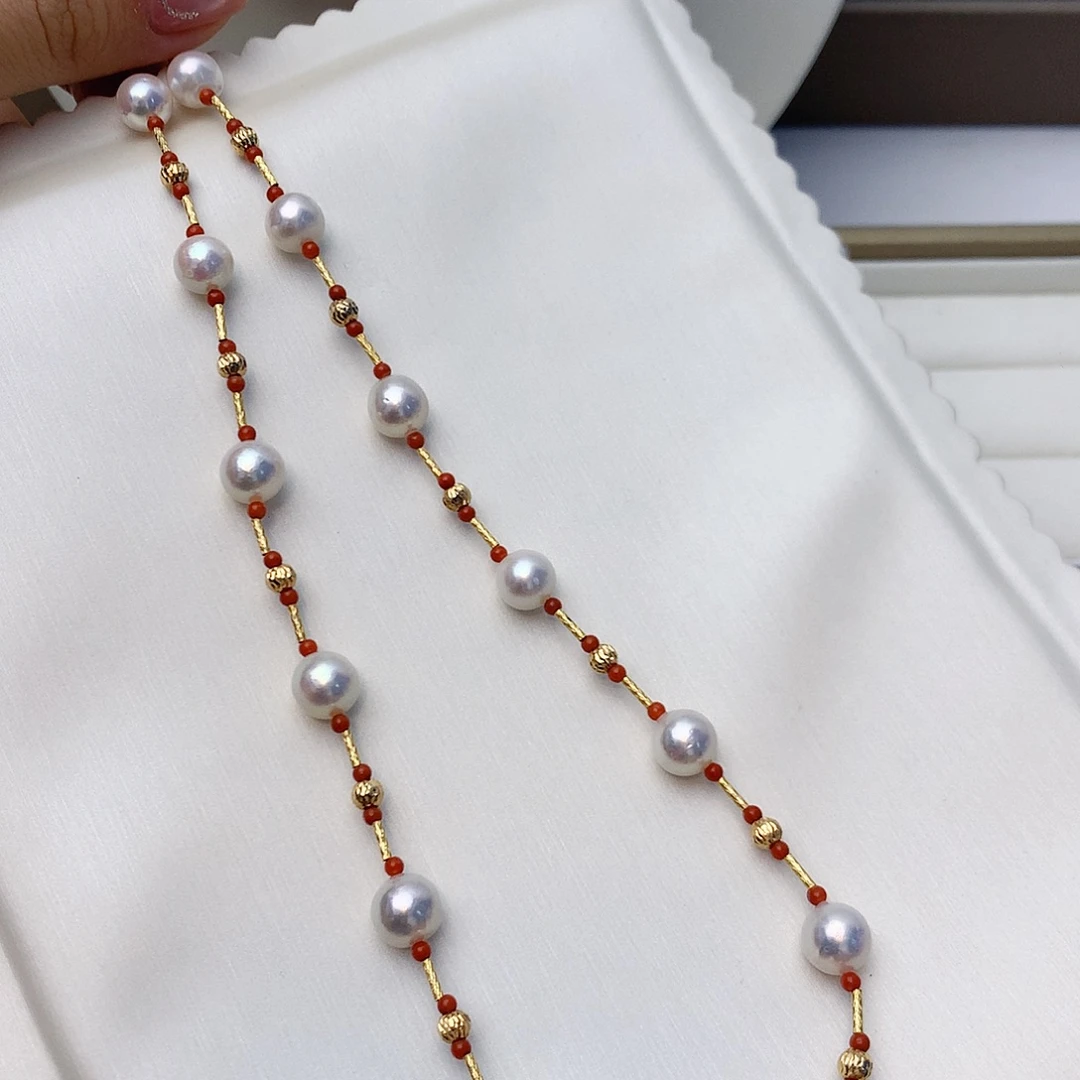 银S925镶嵌海水珍珠颈饰w25