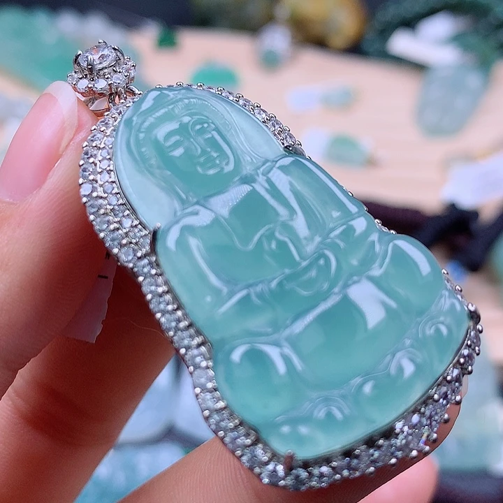 【闪购商品】翡翠颈饰未镶嵌翡翠吊坠