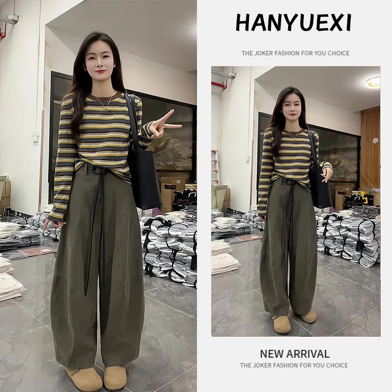 秋季一整套女装2025年新款韩版休闲减龄时尚长袖上衣休闲裤两件套
