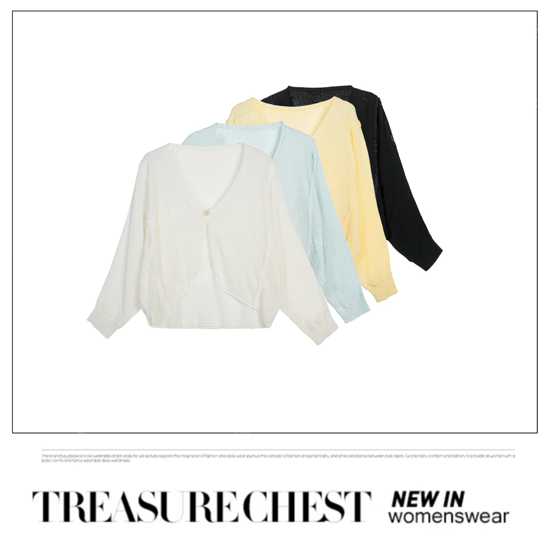 乔儿定制【霓裳羽衣】亚麻+莱赛尔天丝新款百搭开衫女夏超薄防晒衣