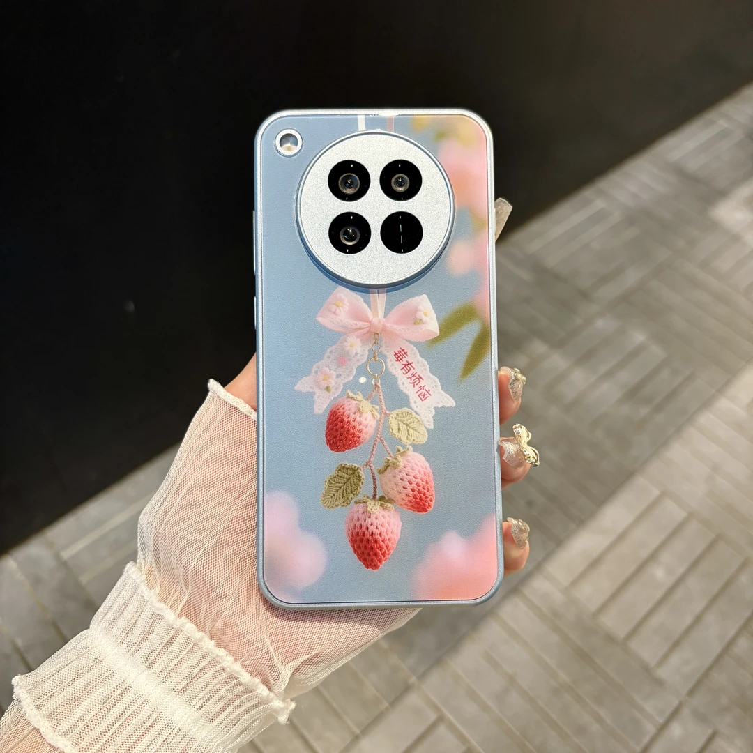 苹果/华为/oppo/vivo/小米 莓有烦恼适用findx8肤感玻璃手机壳