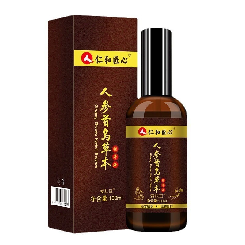 仁和匠心 人参首乌草本精华液 养发护发精华清爽营养发根养发