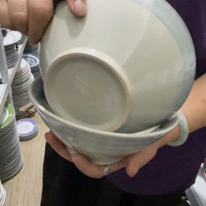 瓷片陶瓷陶瓷7英寸碗2个
