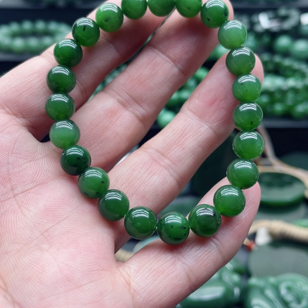 和田玉（碧玉）未镶嵌手链