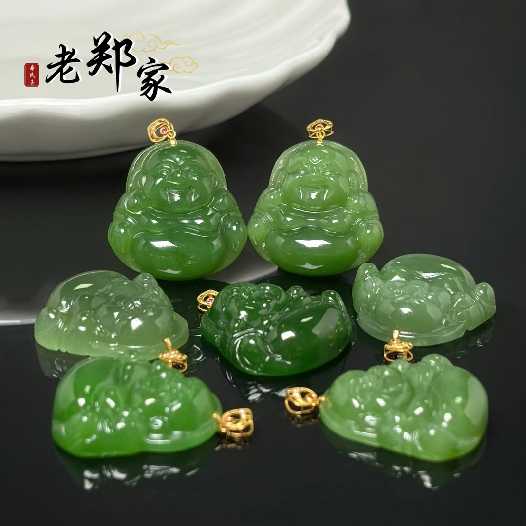 18K金和田玉佛公吊坠 多样性发一件不带链 2770-1