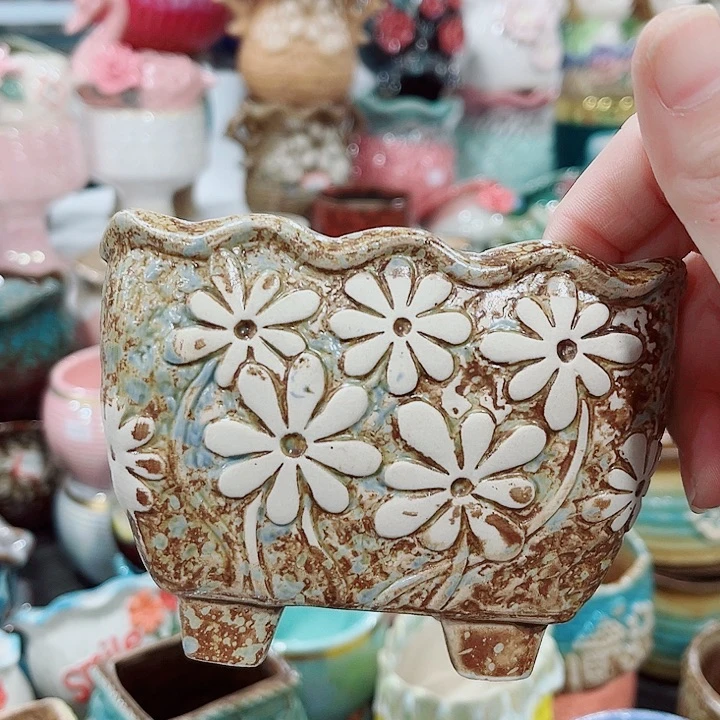 多肉陶瓷花盆满10元包邮