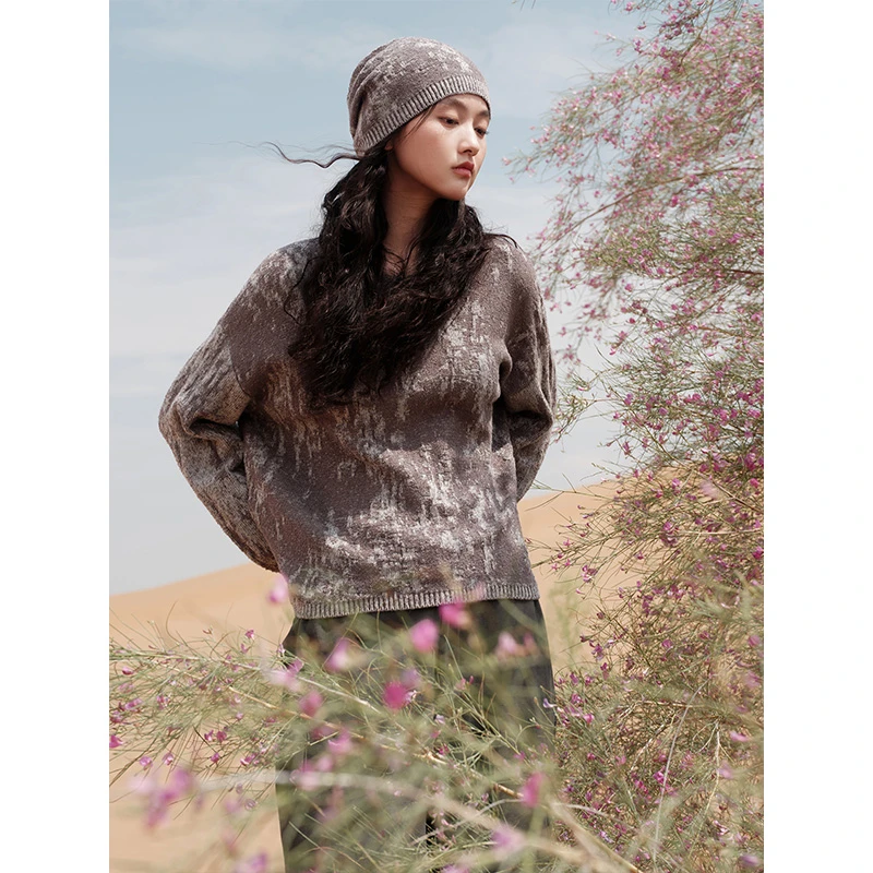 废土风  | 100%羊毛&100%棉纱线交织 |  毛线帽j