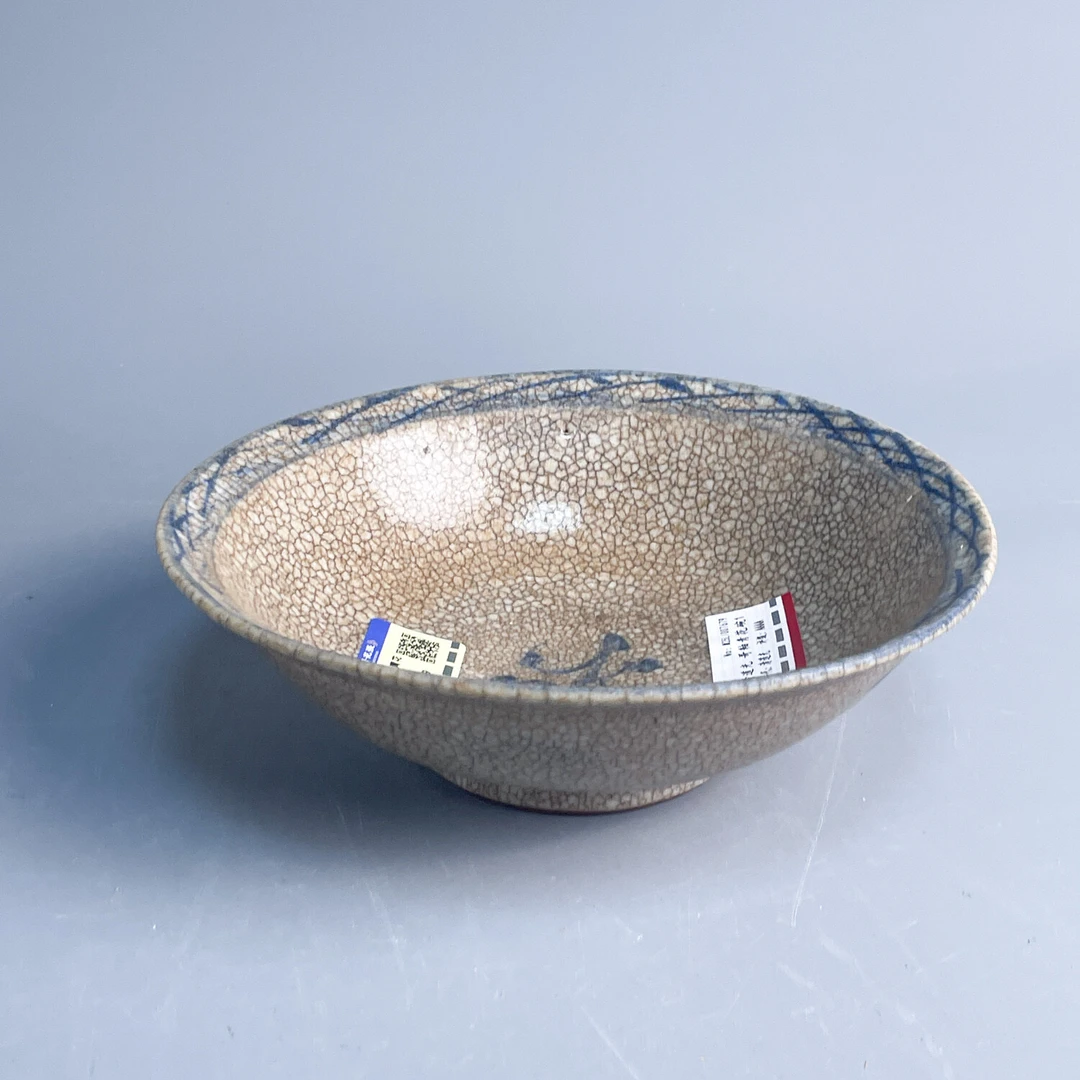 lot4.清道光 哥釉青花碗1-M25LI007679