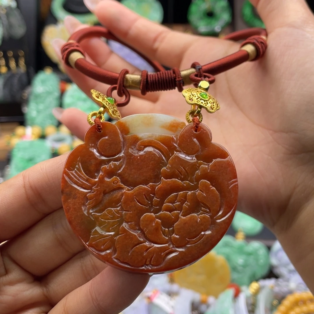 翡翠未镶嵌颈饰代编织