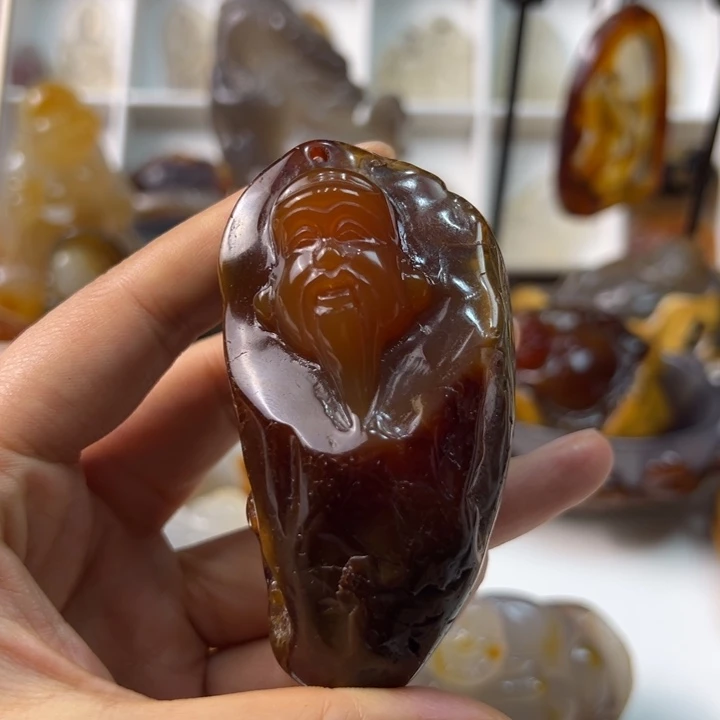 玛瑙/玉髓颈饰合金