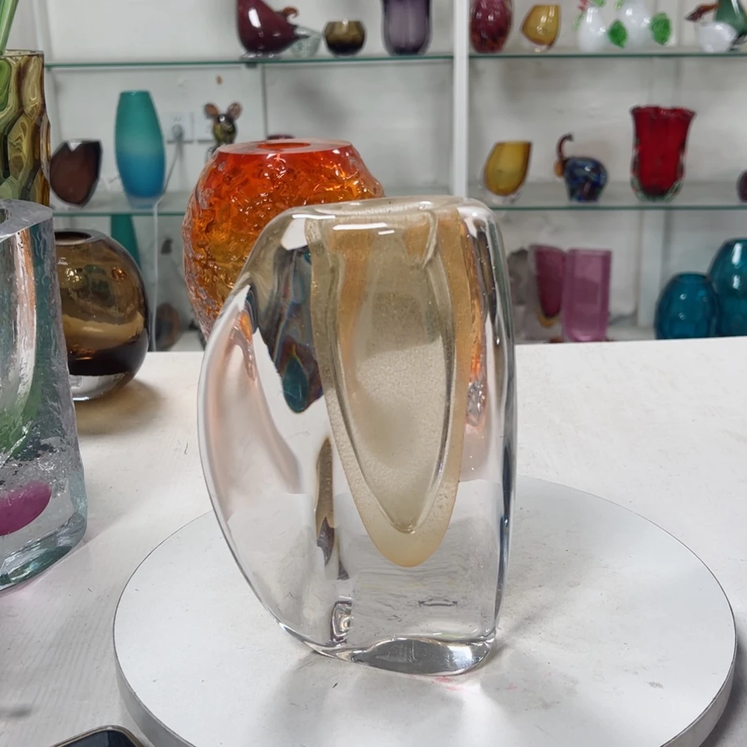 高 20 轻奢琉璃花器福利正常手工痕迹