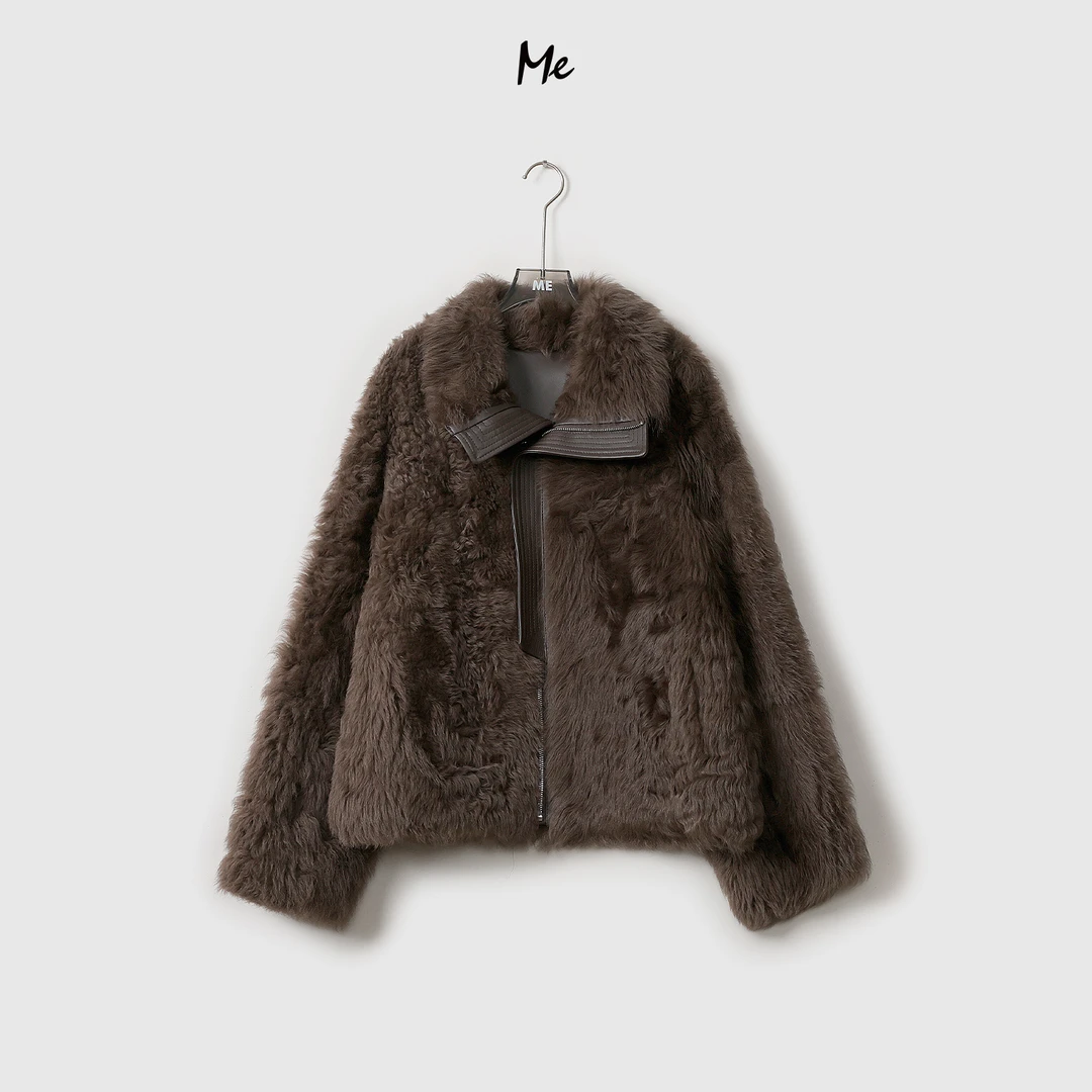 ME【曼哈顿幻夜】西班牙进口托卡羊皮毛一体高端皮草外套MEQA1099