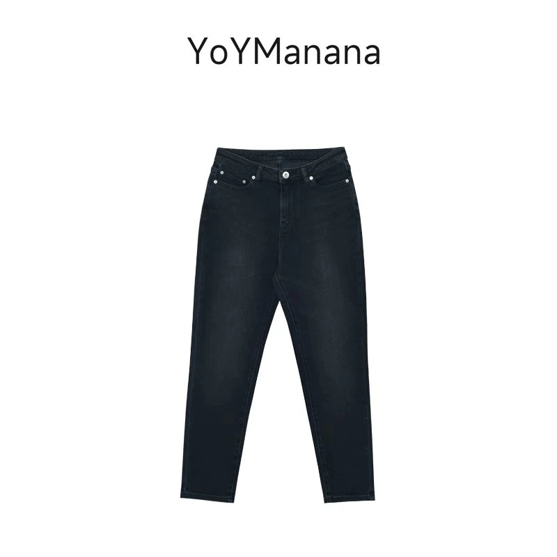 YoYManana低腰经典款休闲小脚牛仔裤