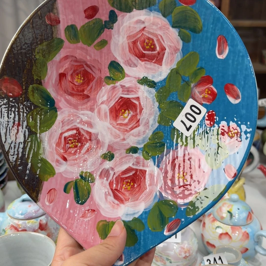 景德镇手绘高温釉下彩陶瓷茶具