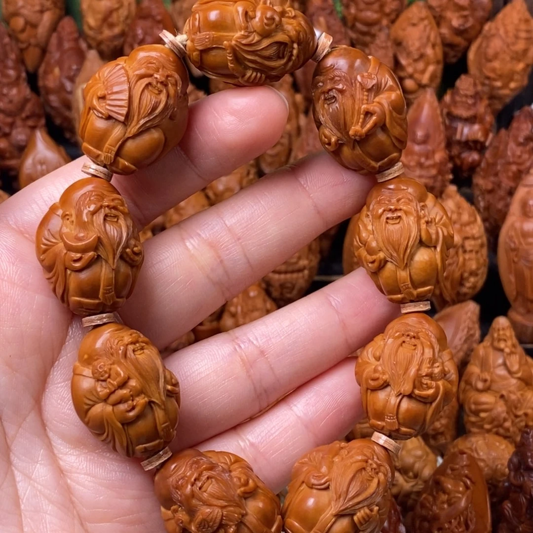 石***司手串/手链橄榄核核雕