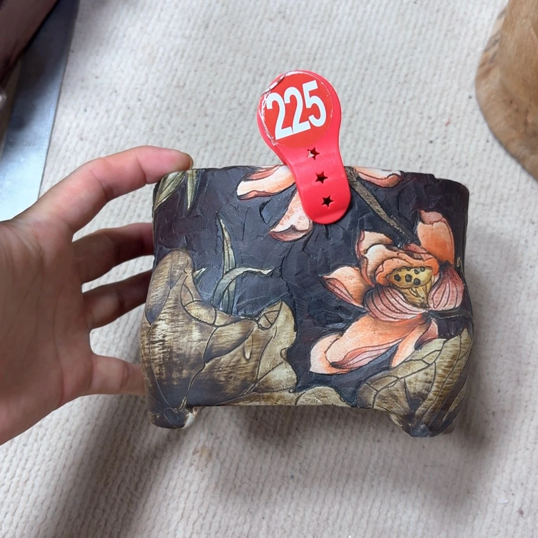 小***猪紫砂花盆陶瓷多肉花盆精品