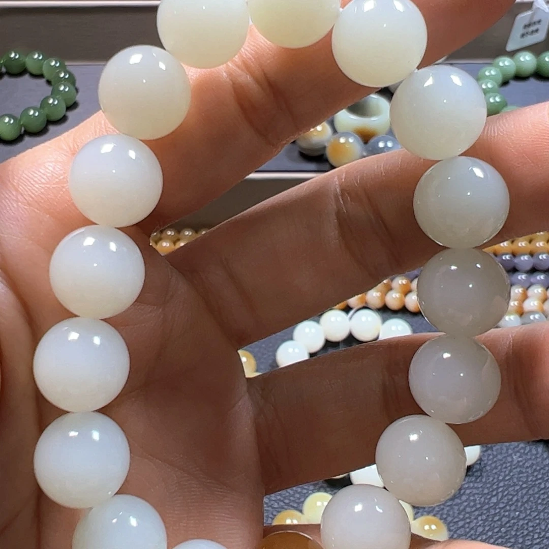 和田玉手链未镶嵌慕*