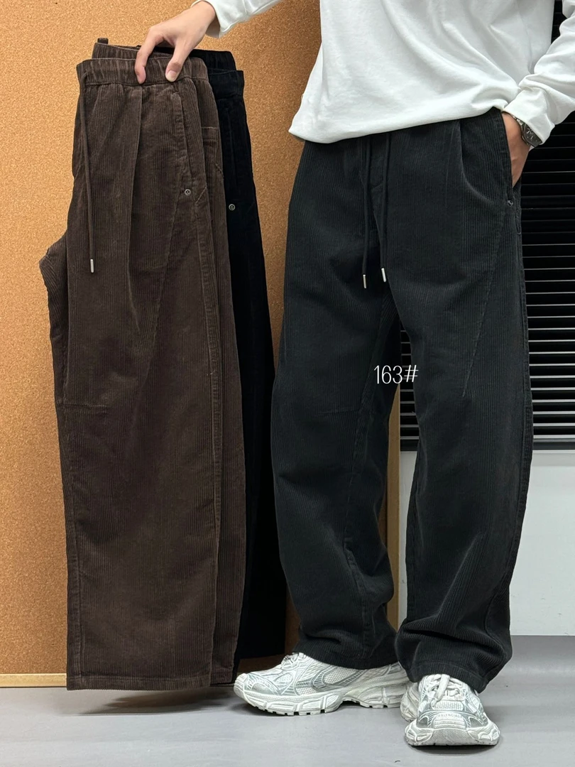 KK精选新品【美式直筒休闲裤】条绒面料立体剪裁