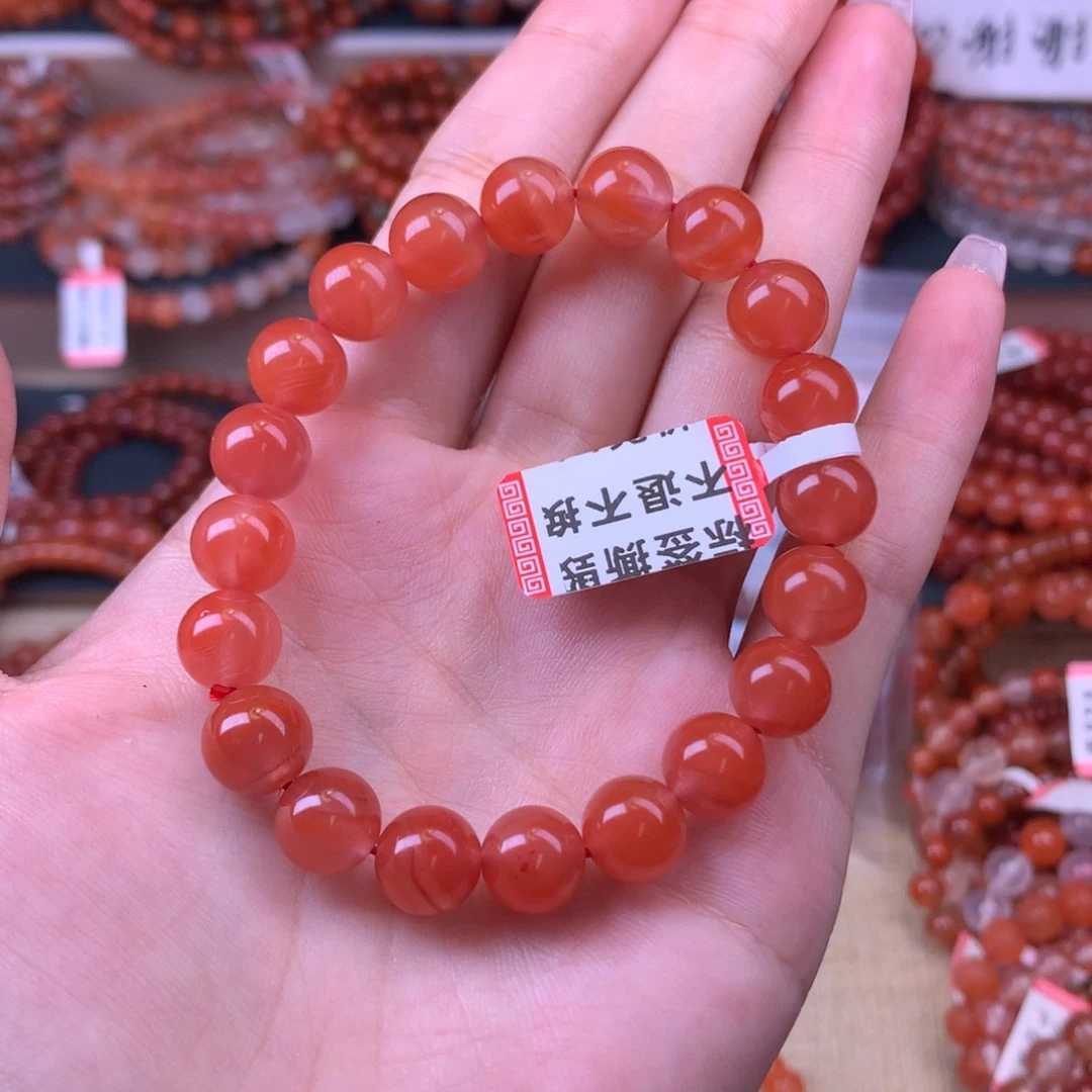 未镶嵌手链南红玛瑙卡9冰红