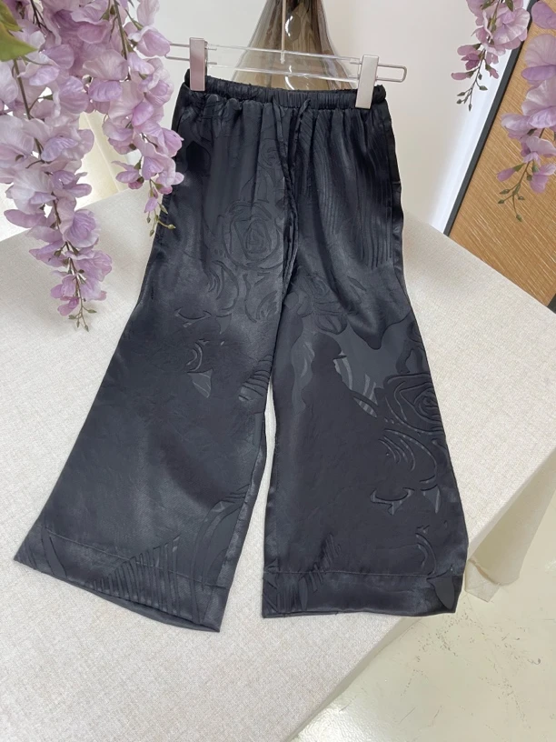 【喜儿定制】X春夏季新款百搭时尚镂空花长裤汉服休闲中大童夏季