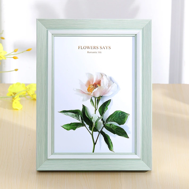 新款现代简约清新相框摆台5678寸10寸A4挂墙照片画框相框架可diy
