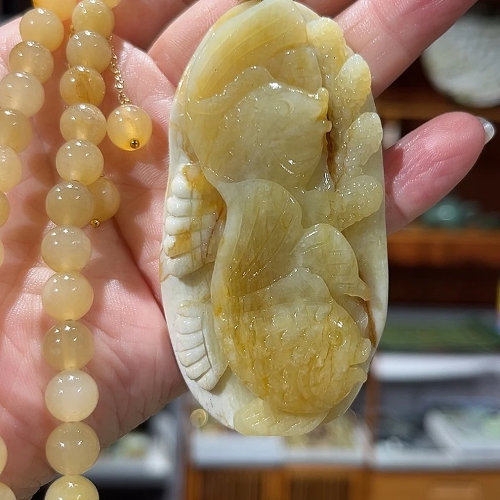 未镶嵌岫玉毛衣链