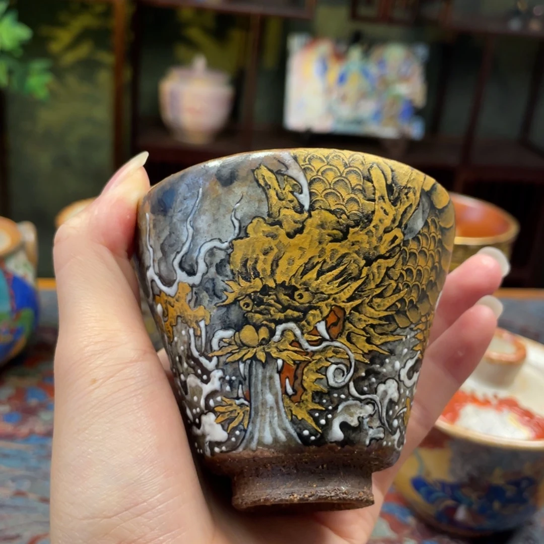 金龙匣钵志野杯杯