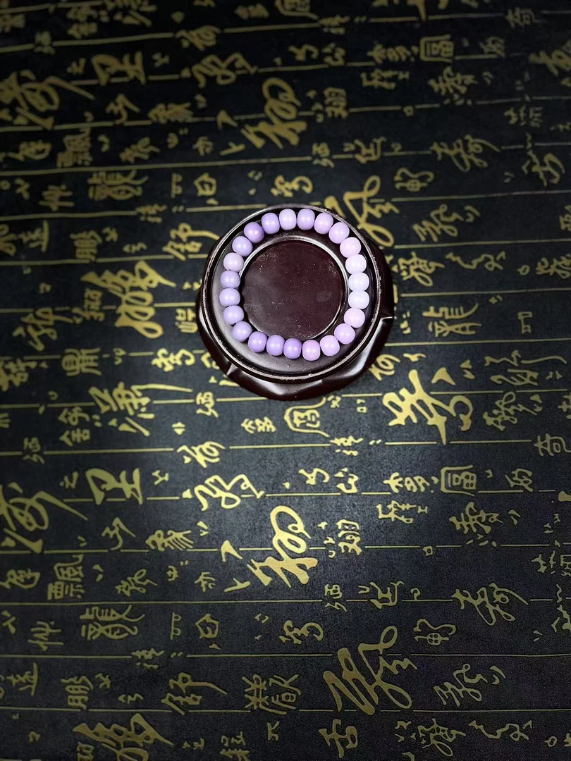 STN-159一念文玩手串 精选渐变紫菩提手串搭配  （无礼盒）