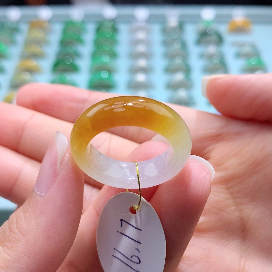 未镶嵌戒指翡翠1617圈