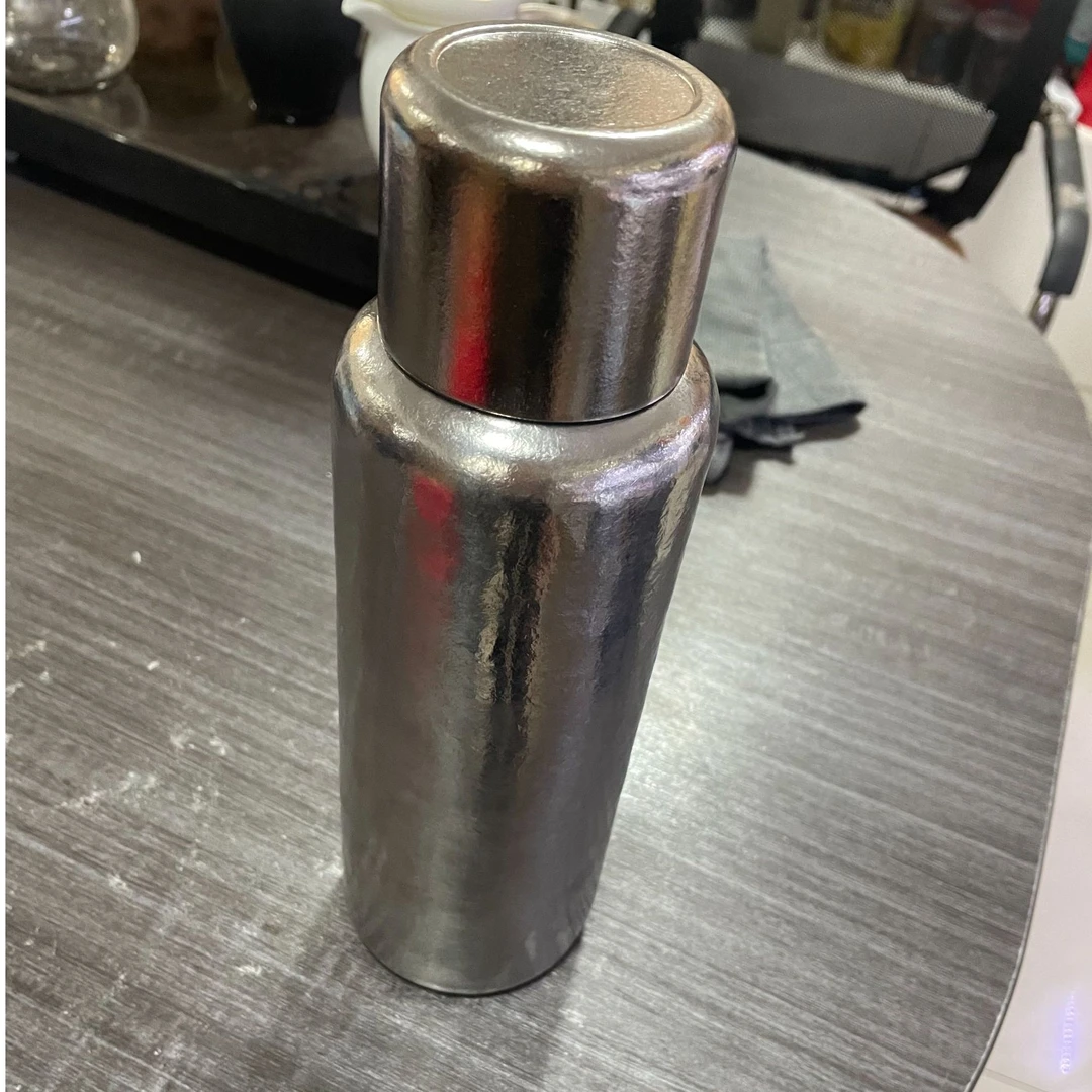 【原装正品】800ml机械温现内外纯钛大容量保温杯