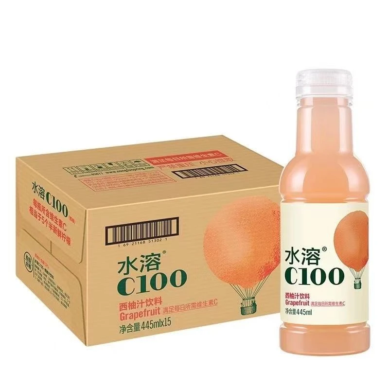 农夫 水溶C西柚味饮料 445ml*15瓶/箱