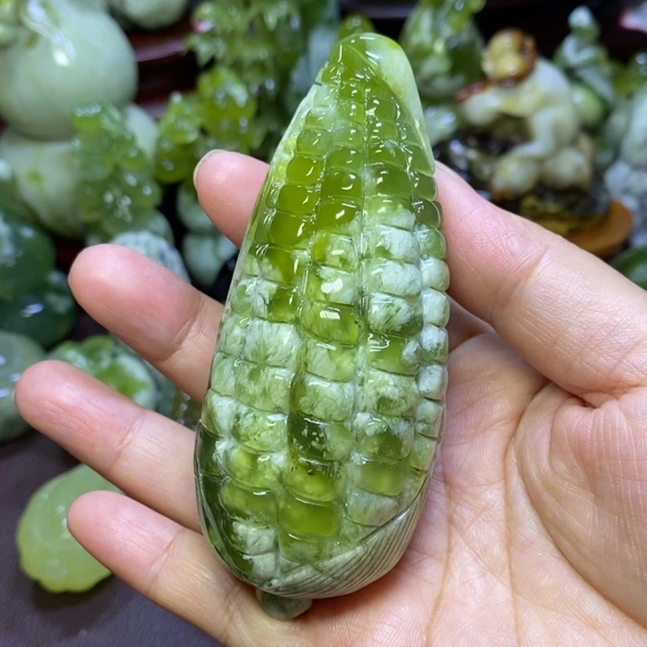 【闪购商品】未镶嵌蛇纹石玉手把件