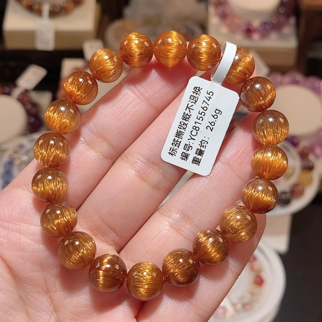 水晶手链未镶嵌F铜顺发9.7