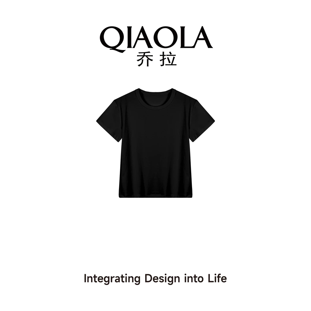 QIAOLA/乔拉【曼乐之城】夏透气弹性舒适休闲柔软经典百搭上衣预售