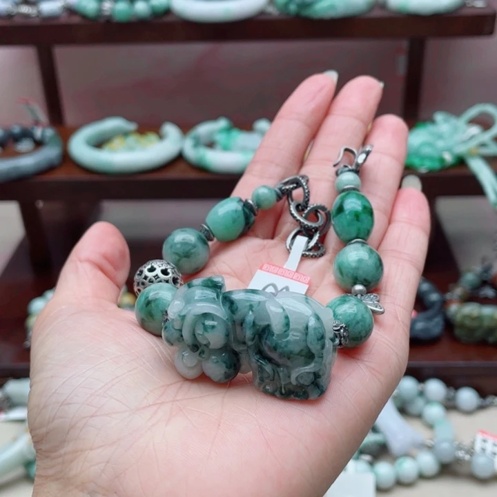 心***开翡翠未镶嵌手链手链