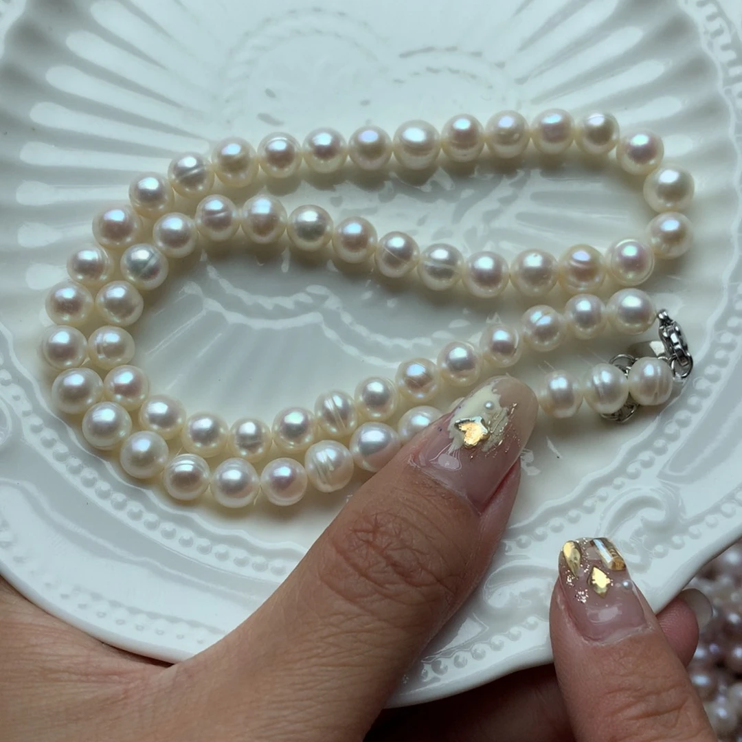 淡水珍珠7-8未镶嵌x11项链