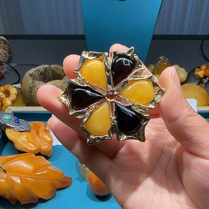 琥珀未镶嵌颈饰波兰设计琥珀蜜蜡