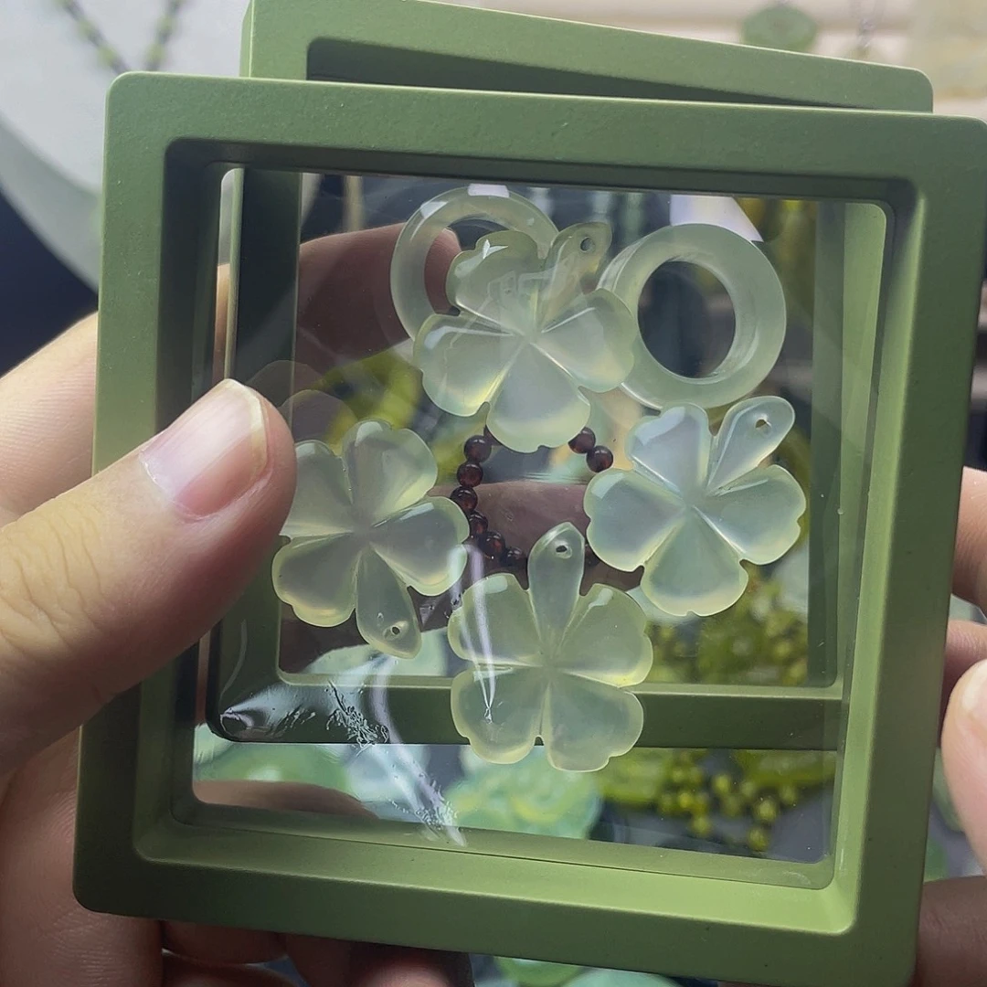 蛇纹石玉合金戒指