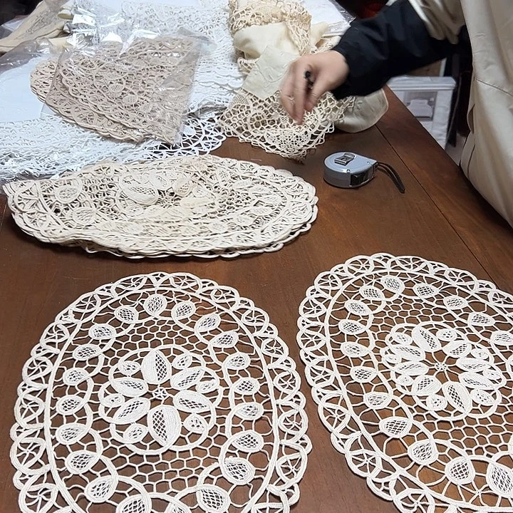 毛绒亚麻棉052-2个29/40厘米椭圆本