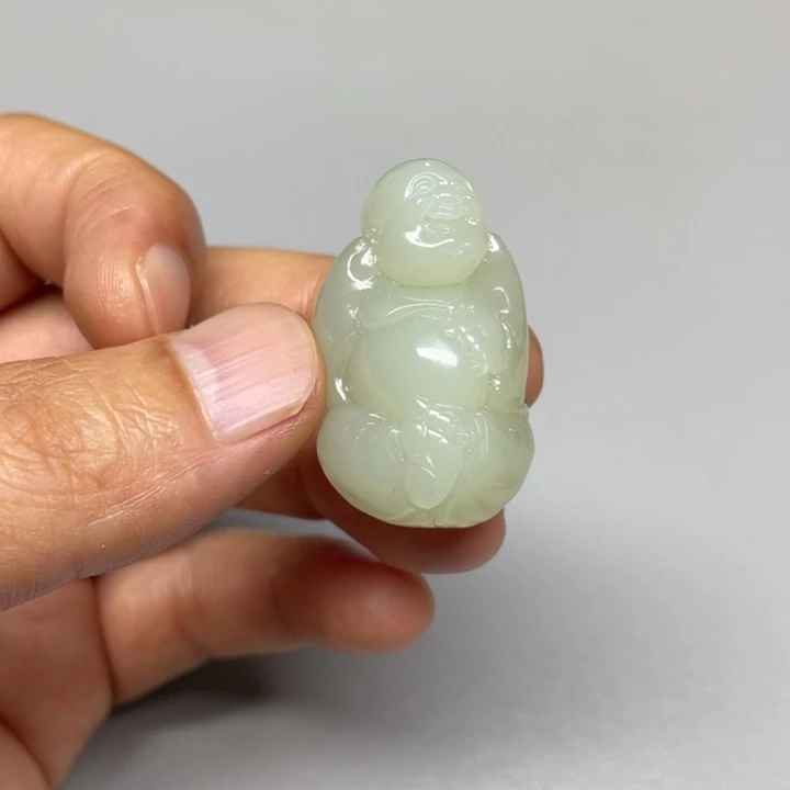 和田玉未镶嵌吊坠(不含链)感**淡