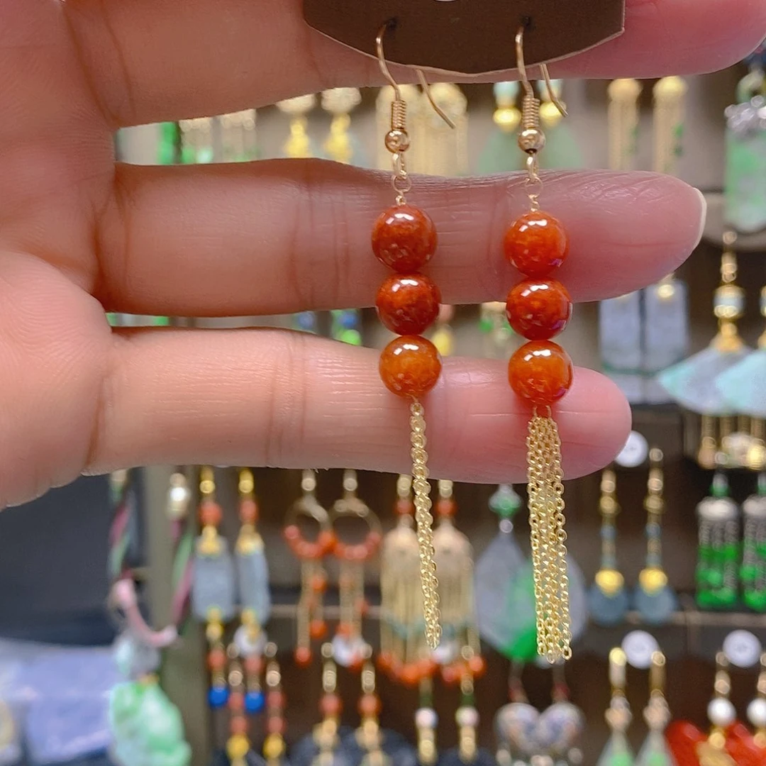 未镶嵌翡翠耳饰翡翠