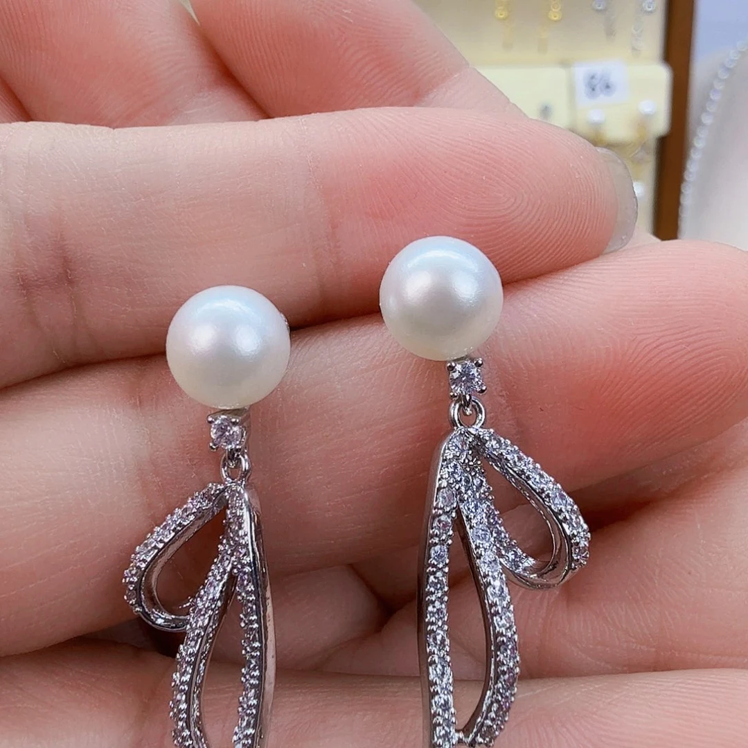 未镶嵌淡水珍珠耳饰