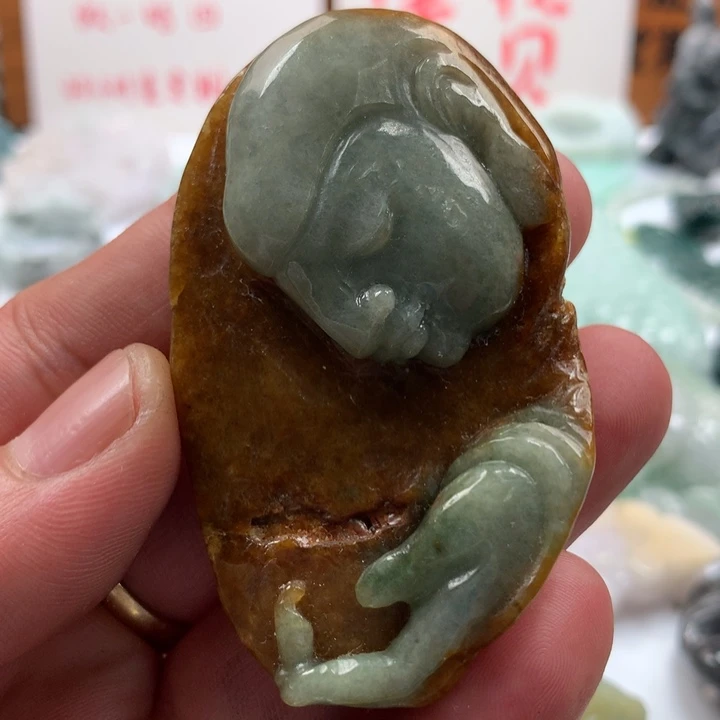 翡翠未镶嵌颈饰保真天然a货翡翠