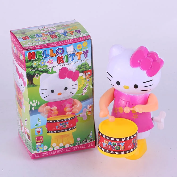 90后回忆玩具发条敲鼓hellokity发条敲鼓小羊益智趣味小玩具