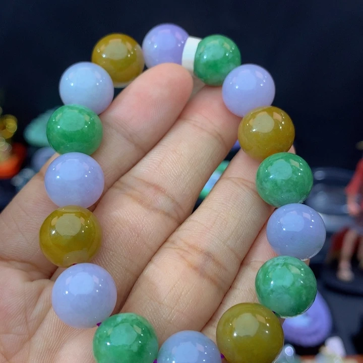 未镶嵌手串翡翠翡翠 12+