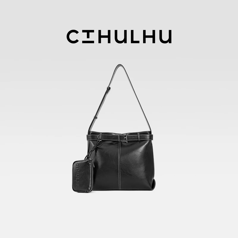 CTHULHU【慵懒绑带托特包】CT509B488韩国小众品牌时尚特色包包NN