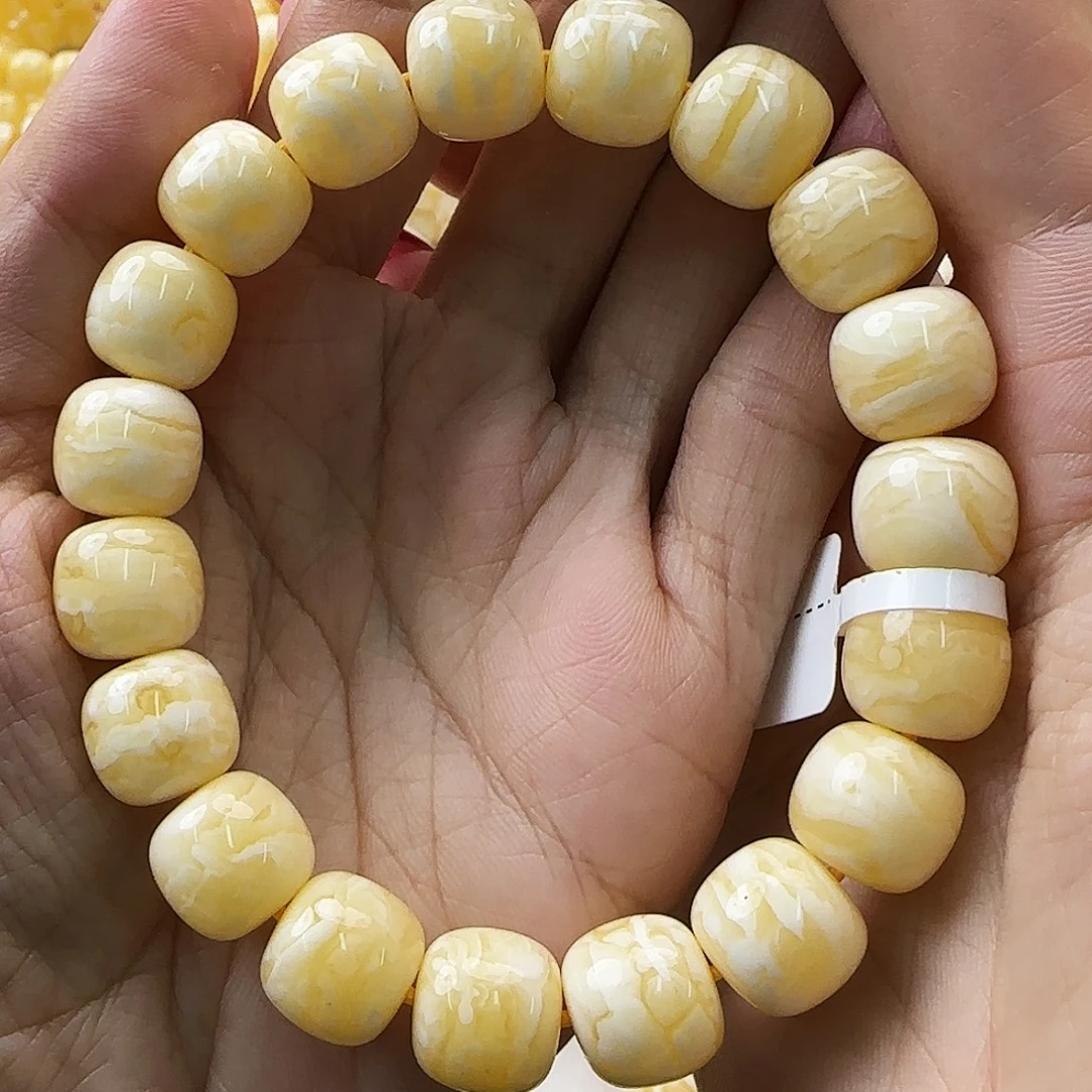 琥珀未镶嵌手链蜜蜡手串